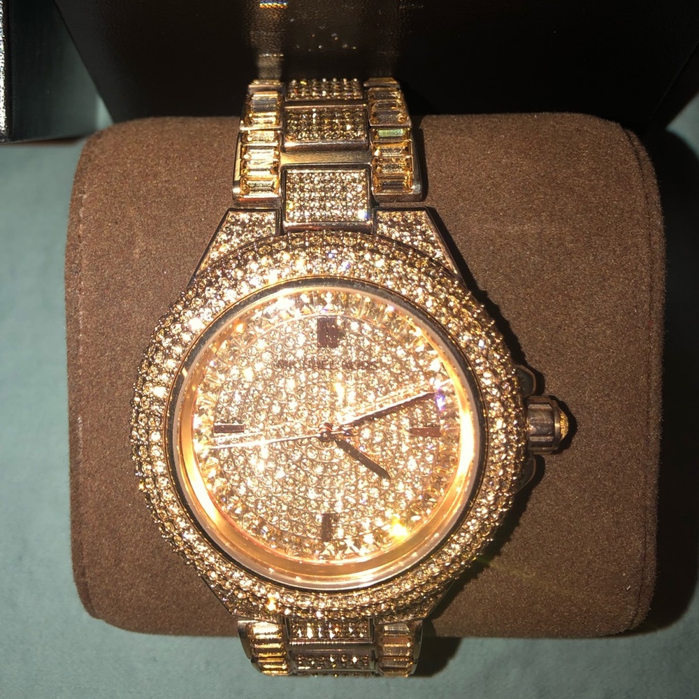 Michael Kors Crystal Pave Rose Gold Watch *NEW*